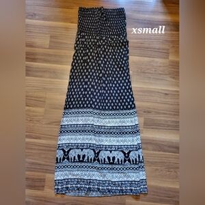 XSmall Denver Hayes Elephant Maxi Dress